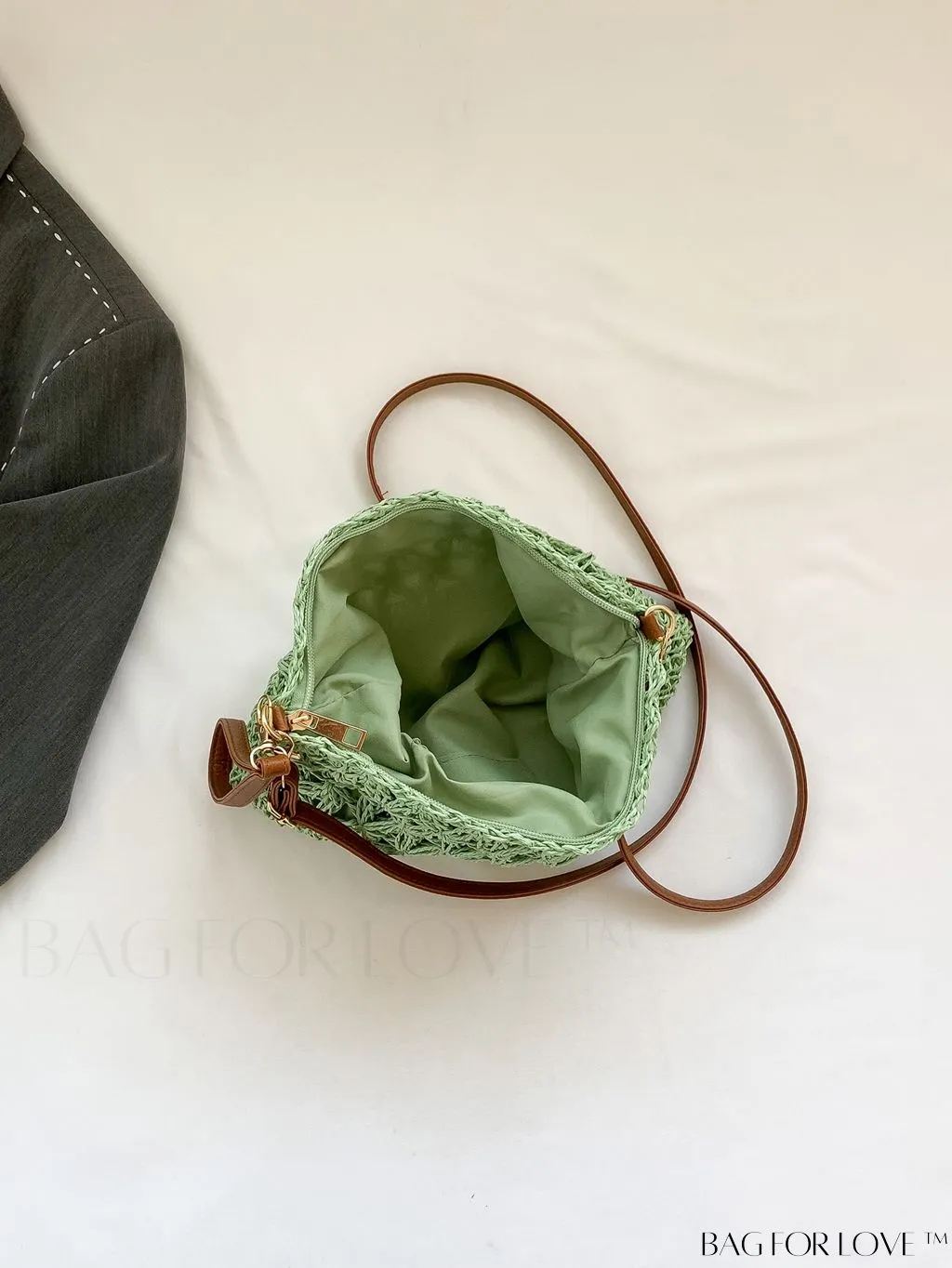 BagForLove - Holiday-Style Crossbody Bag: Intricate Hollow Woven Design