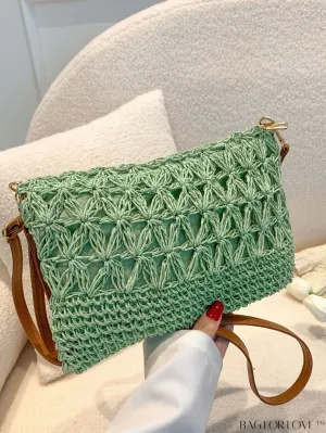 BagForLove - Holiday-Style Crossbody Bag: Intricate Hollow Woven Design