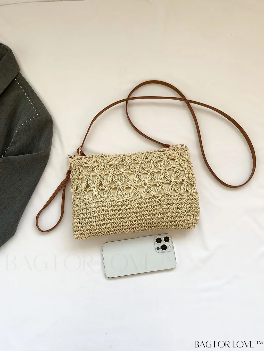BagForLove - Holiday-Style Crossbody Bag: Intricate Hollow Woven Design