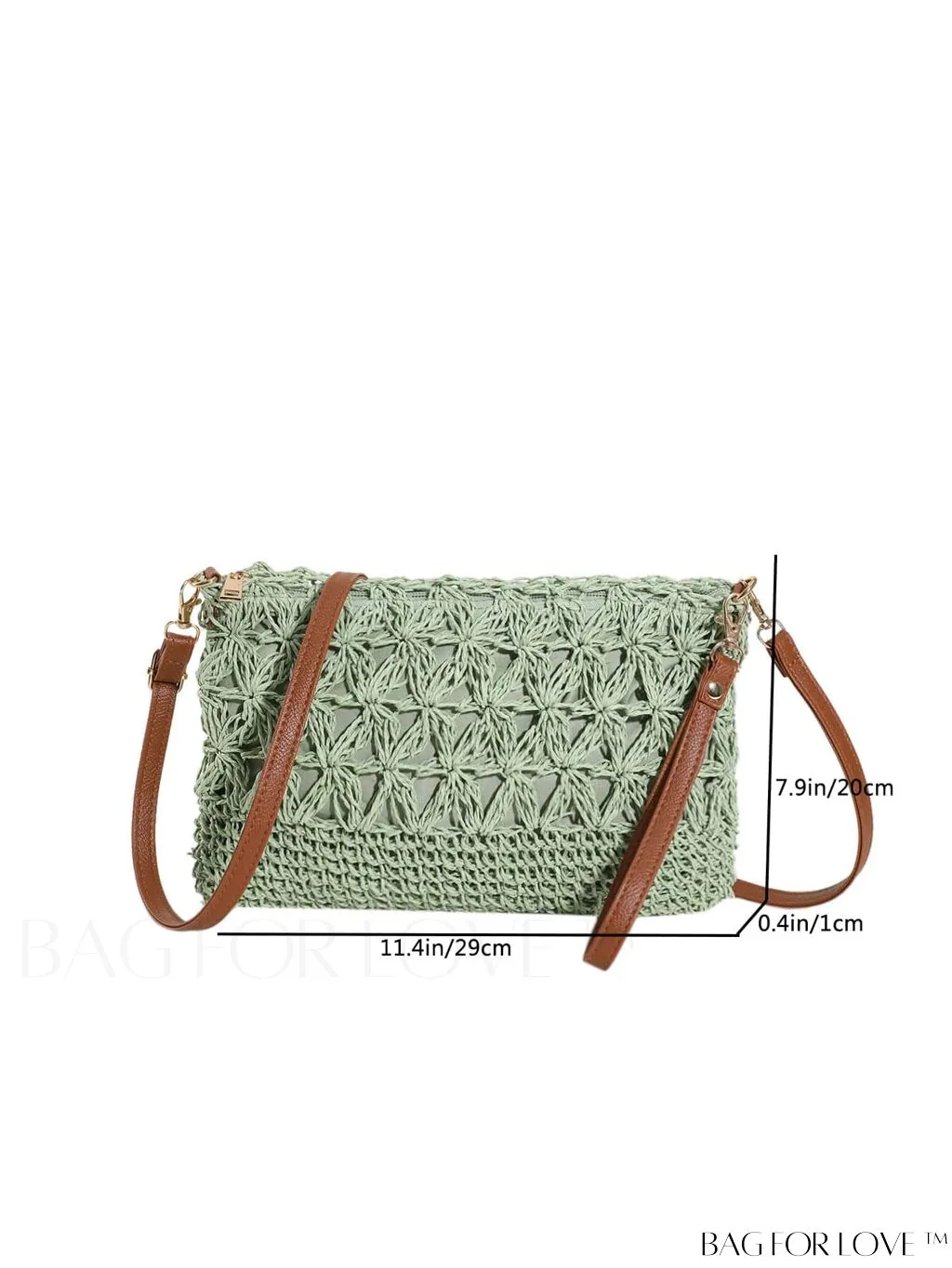 BagForLove - Holiday-Style Crossbody Bag: Intricate Hollow Woven Design