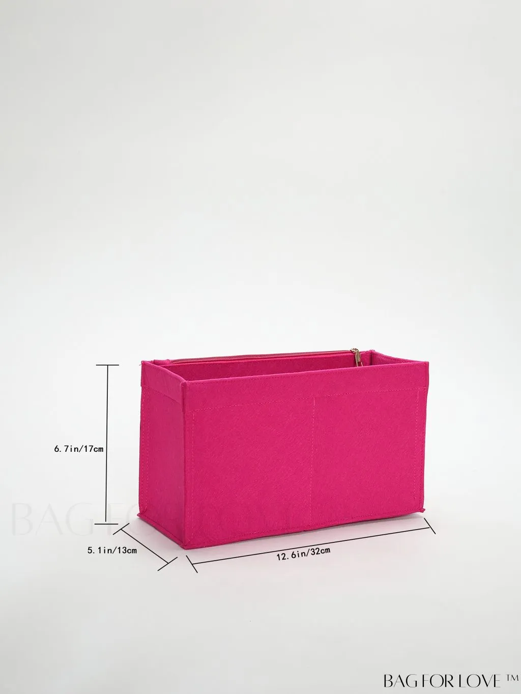BagForLove - Multi-pocket Felt Tote Bag with Inner Compartment
