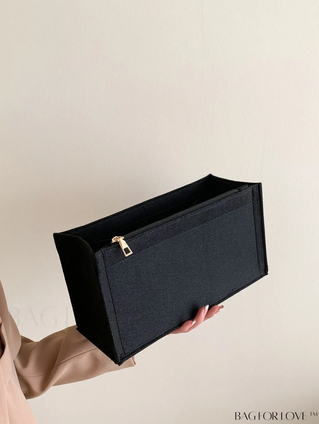 BagForLove - Multi-pocket Felt Tote Bag with Inner Compartment