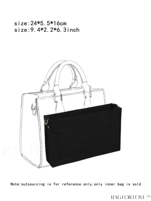 BagForLove - Multi-pocket Felt Tote Bag with Inner Compartment
