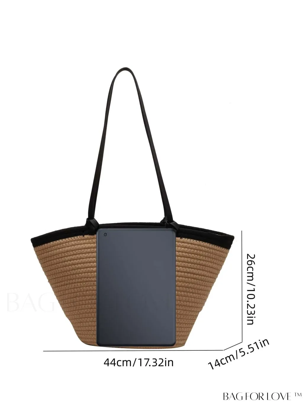 BagForLove - Spacious Womens Tote Bag with Vacation-inspired Design
