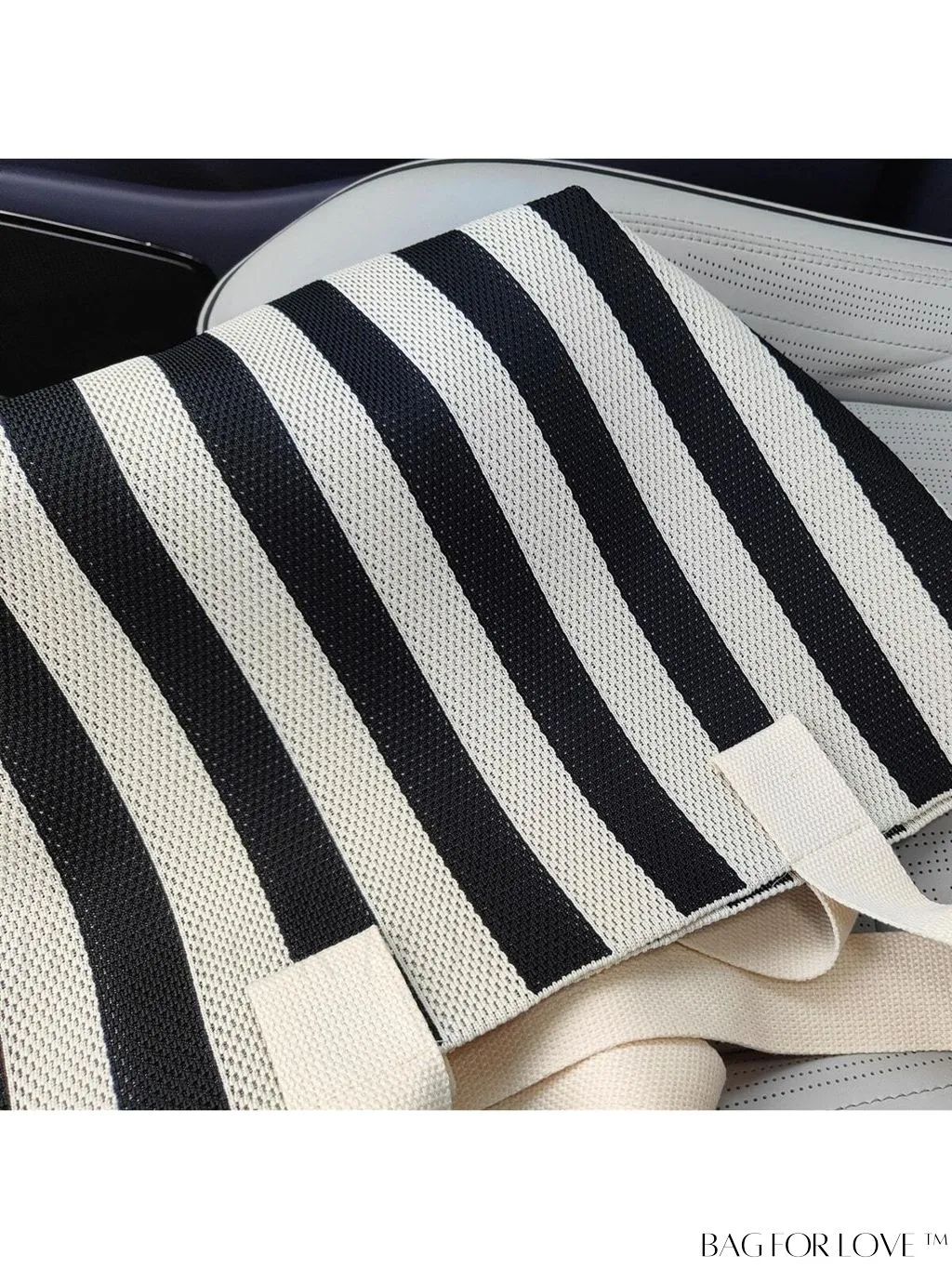 BagForLove - Striped Colorblock Tote: Fashionable and Versatile Beach Shoulder Bag