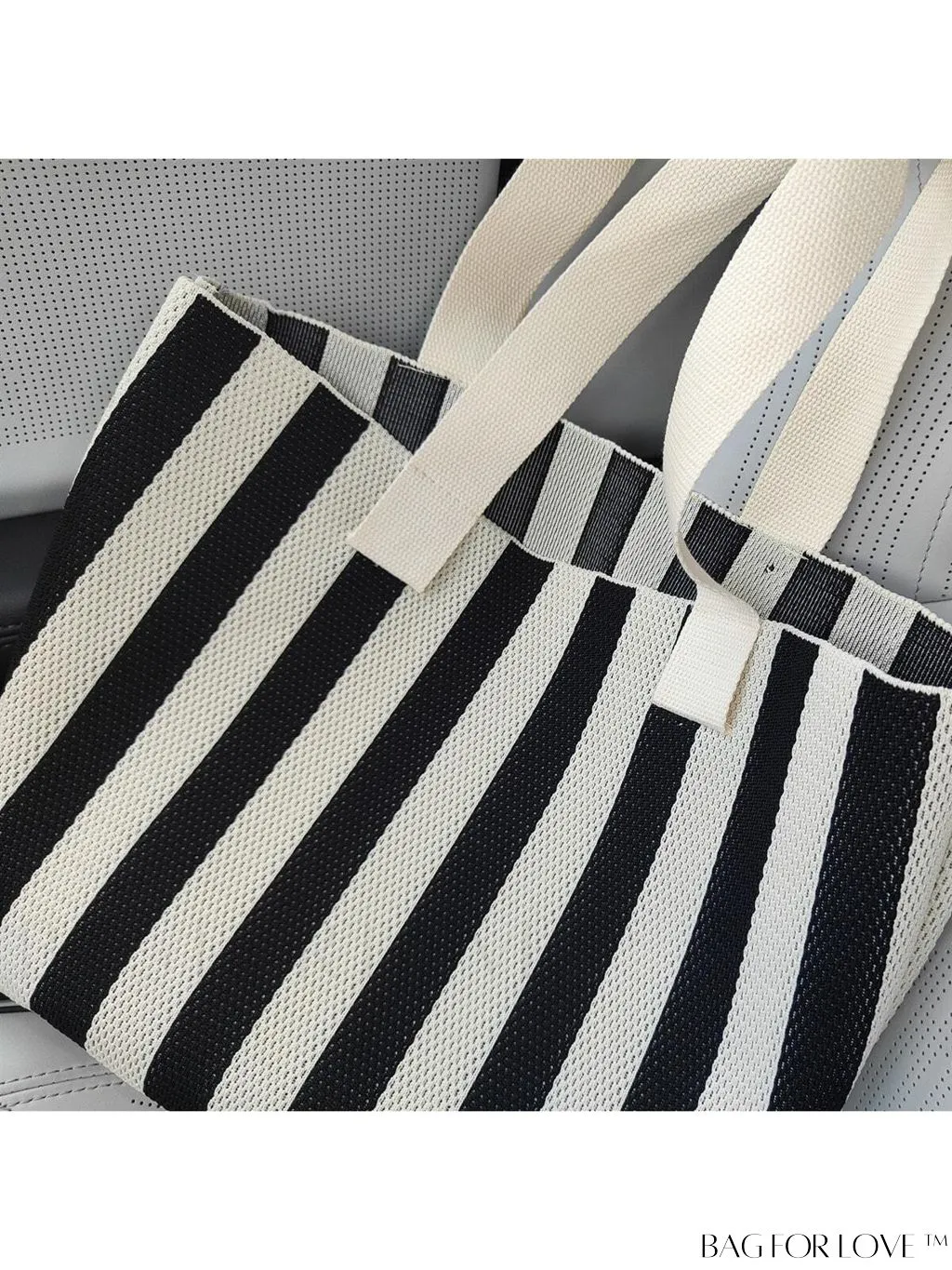 BagForLove - Striped Colorblock Tote: Fashionable and Versatile Beach Shoulder Bag