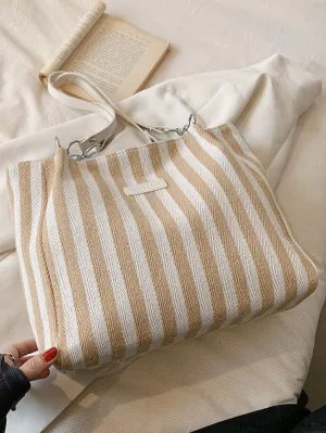 BagForLove - Stylish Womens Tote Bag with Striped Pattern and Spacious Interior
