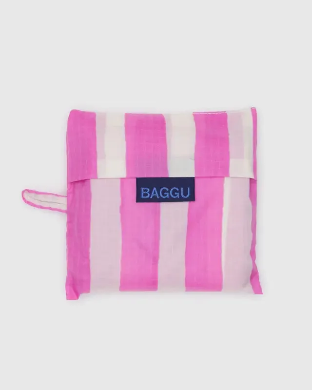 BAGGU Standard Reusable Bag - Pink Painted Stripe
