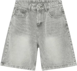 Baggy Jean Shorts for Men Casual Retro Loose Fit Denim Shorts