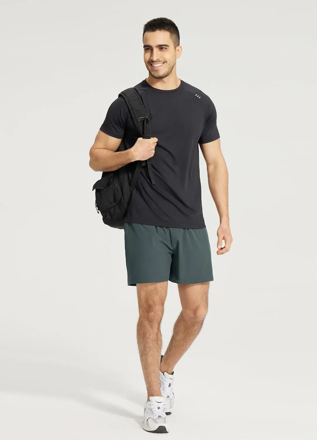baleaf Men's 5" Running Shorts with Liner 2 in 1 Workout Shorts with Zipper Pocket Quick Dry Athletic Gym Sports
