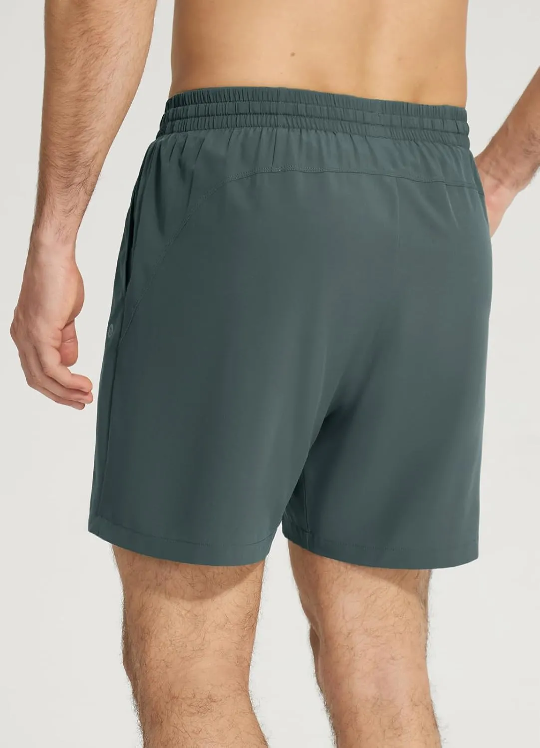 baleaf Men's 5" Running Shorts with Liner 2 in 1 Workout Shorts with Zipper Pocket Quick Dry Athletic Gym Sports
