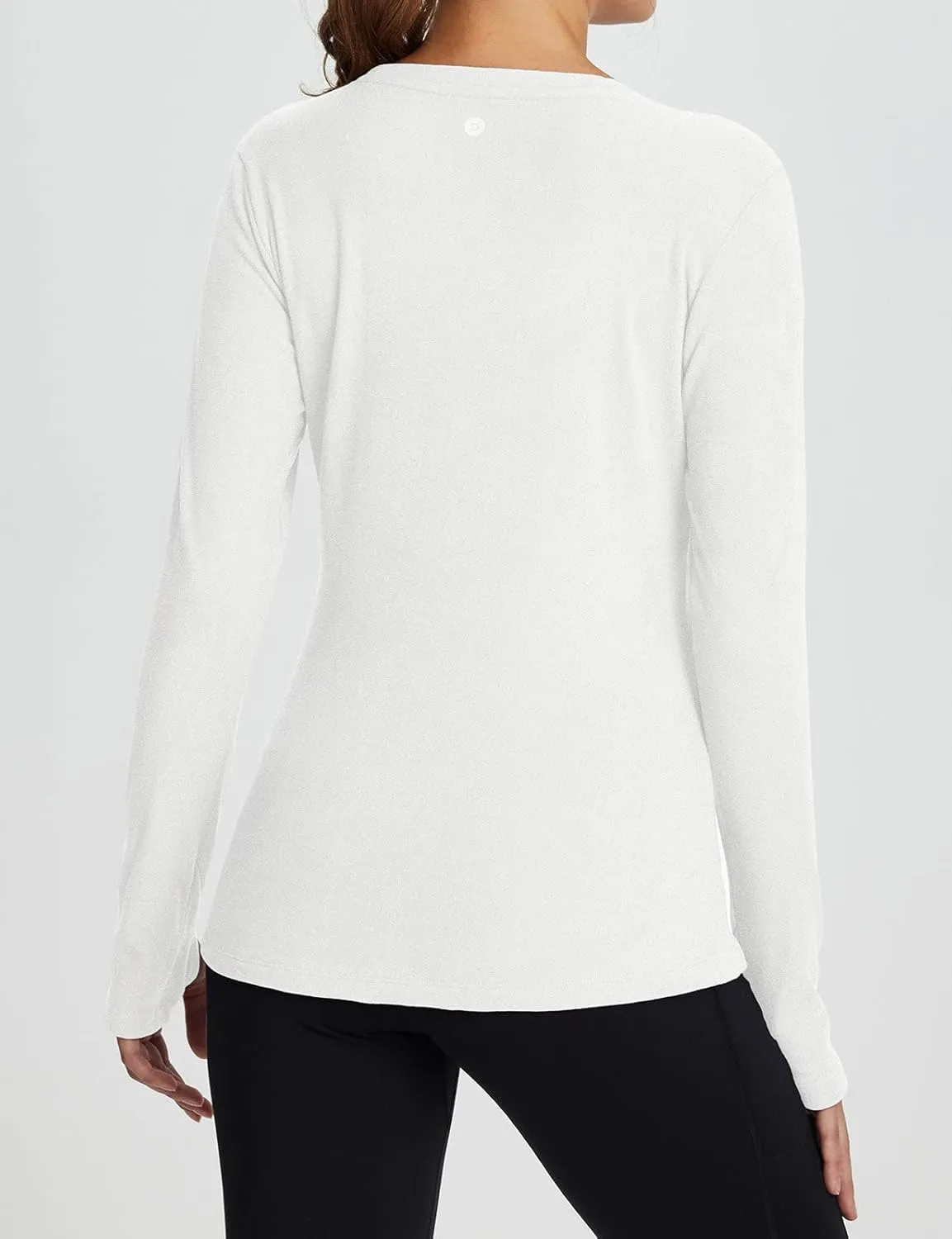 baleaf Women's Long Sleeve Workout Tops Active Running Shirts Loose Fit Quick Dry Athletic Soft