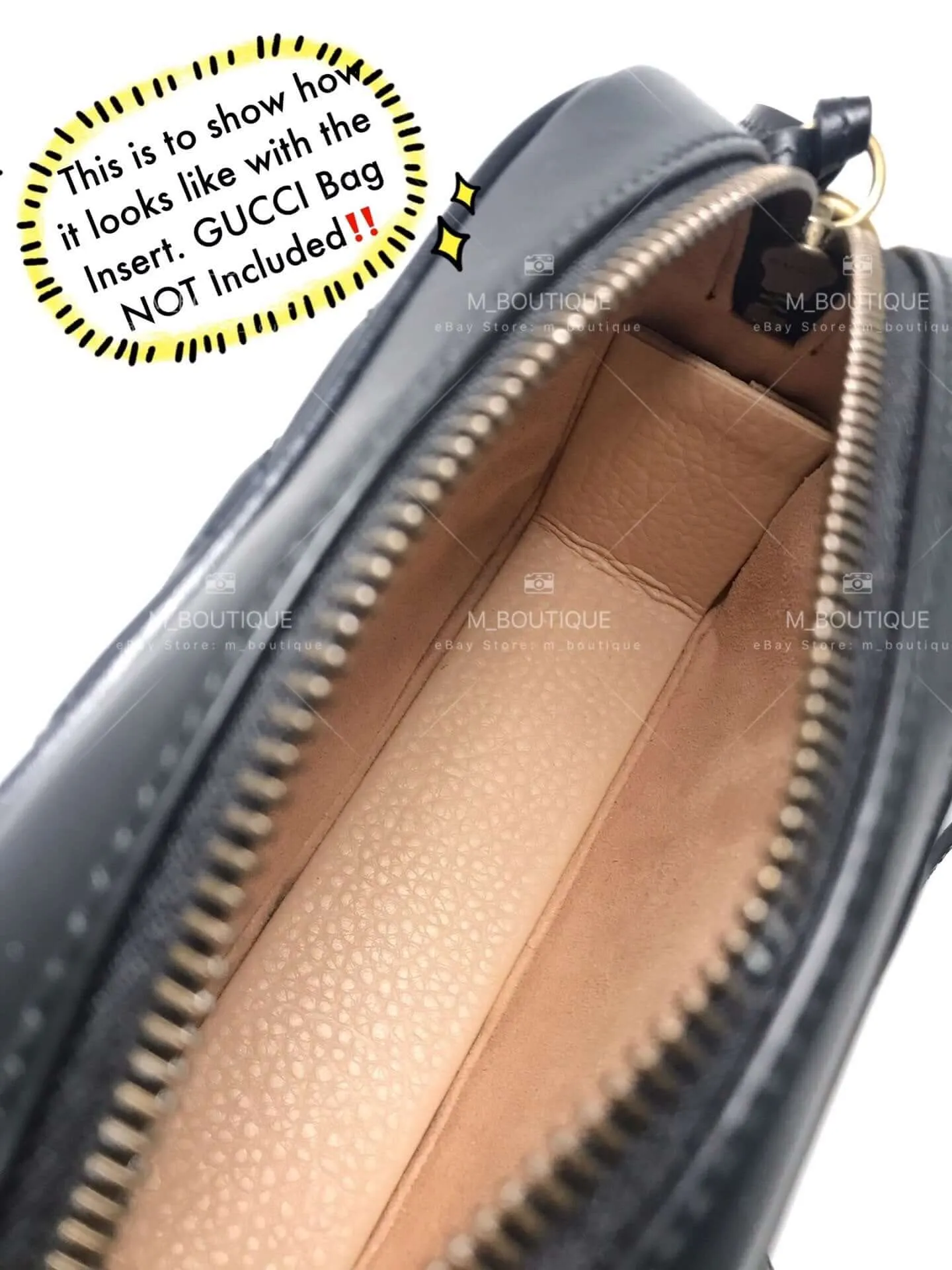 Base Shaper / Bag Insert Saver for GUCCI Marmont Matelasse Mini Camera Shoulder Bag