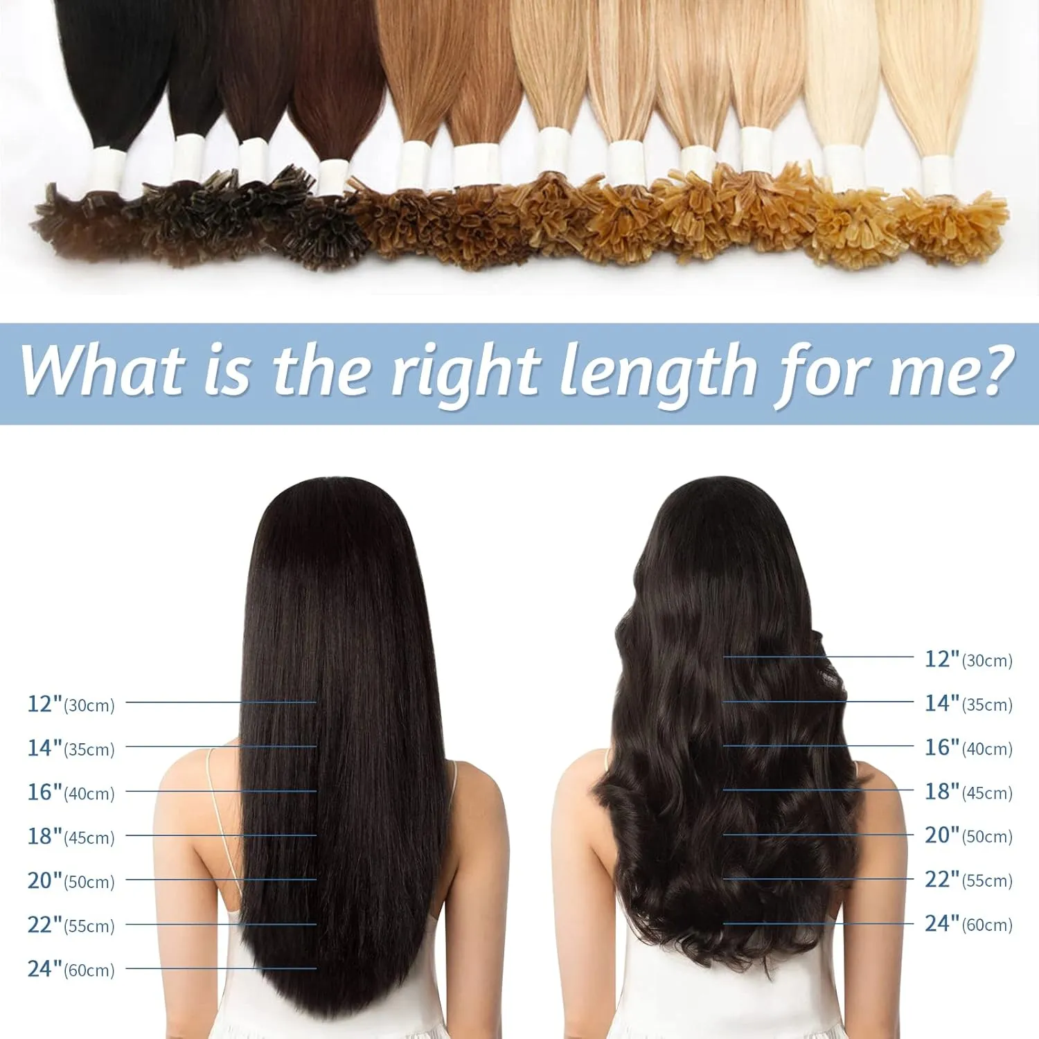 Benehair U Tip Hair Extensions Real Human Hair #60 Platinum Blonde Straight 22 Inch Keratin Hair Extensions Hot Fusion for Women 100 Strands Pre Bonded Silky Invisible Remy Human Hair 50g