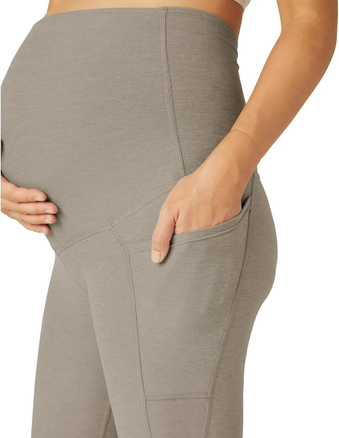 Beyond Yoga Maternity Spacedye Out of Pocket High-Waisted Midi Leggings