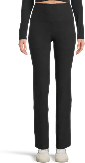 Beyond Yoga Women's Spacedye High-Waisted Practice Pocket Bootcut Pants