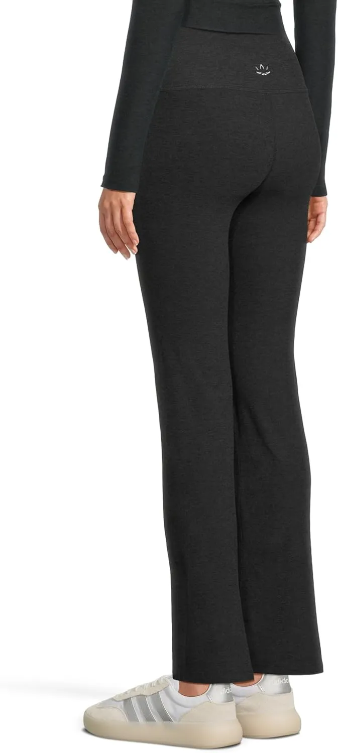 Beyond Yoga Women's Spacedye High-Waisted Practice Pocket Bootcut Pants