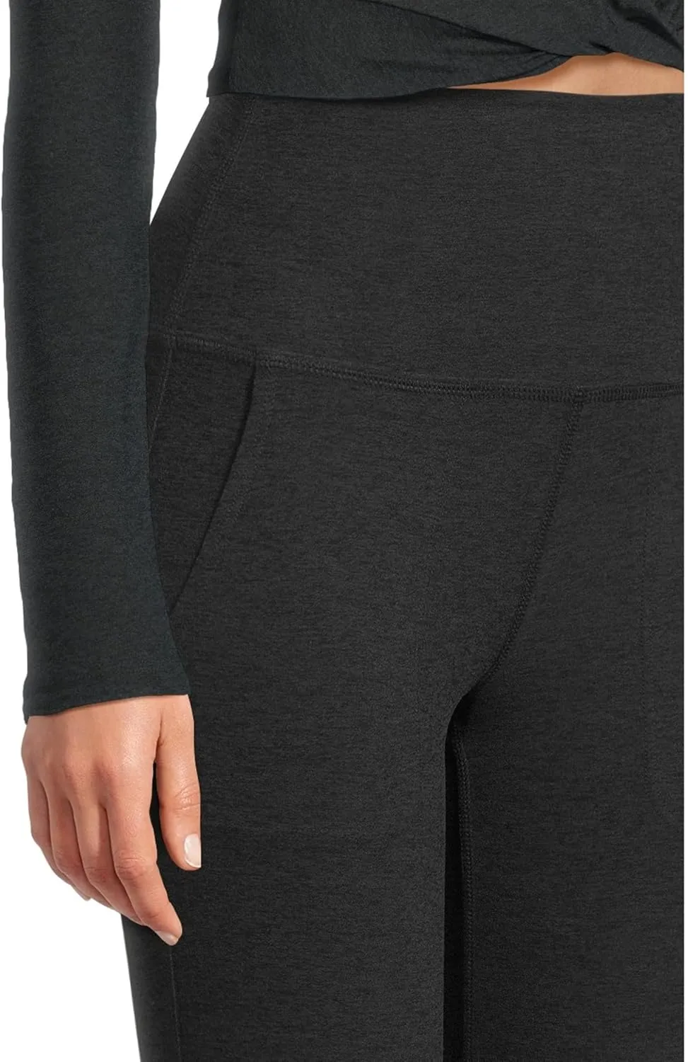 Beyond Yoga Women's Spacedye High-Waisted Practice Pocket Bootcut Pants