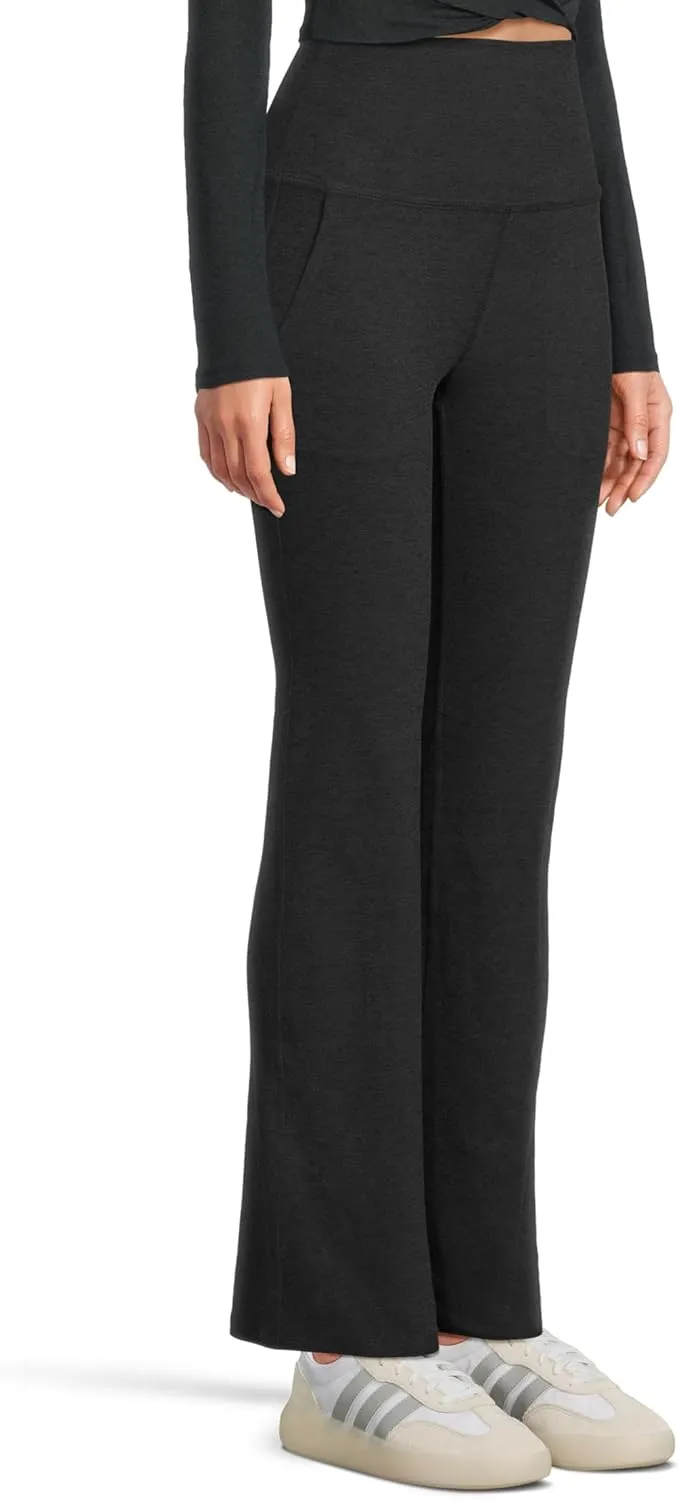 Beyond Yoga Women's Spacedye High-Waisted Practice Pocket Bootcut Pants