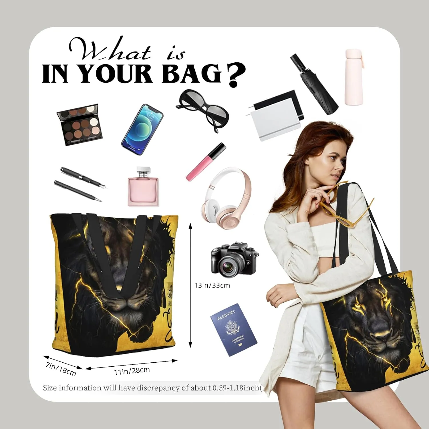 Bible Tote Bags for Women Christian Tote Bags Reusable Shoulder Bag Church Bags Christian Gifts for Women Work