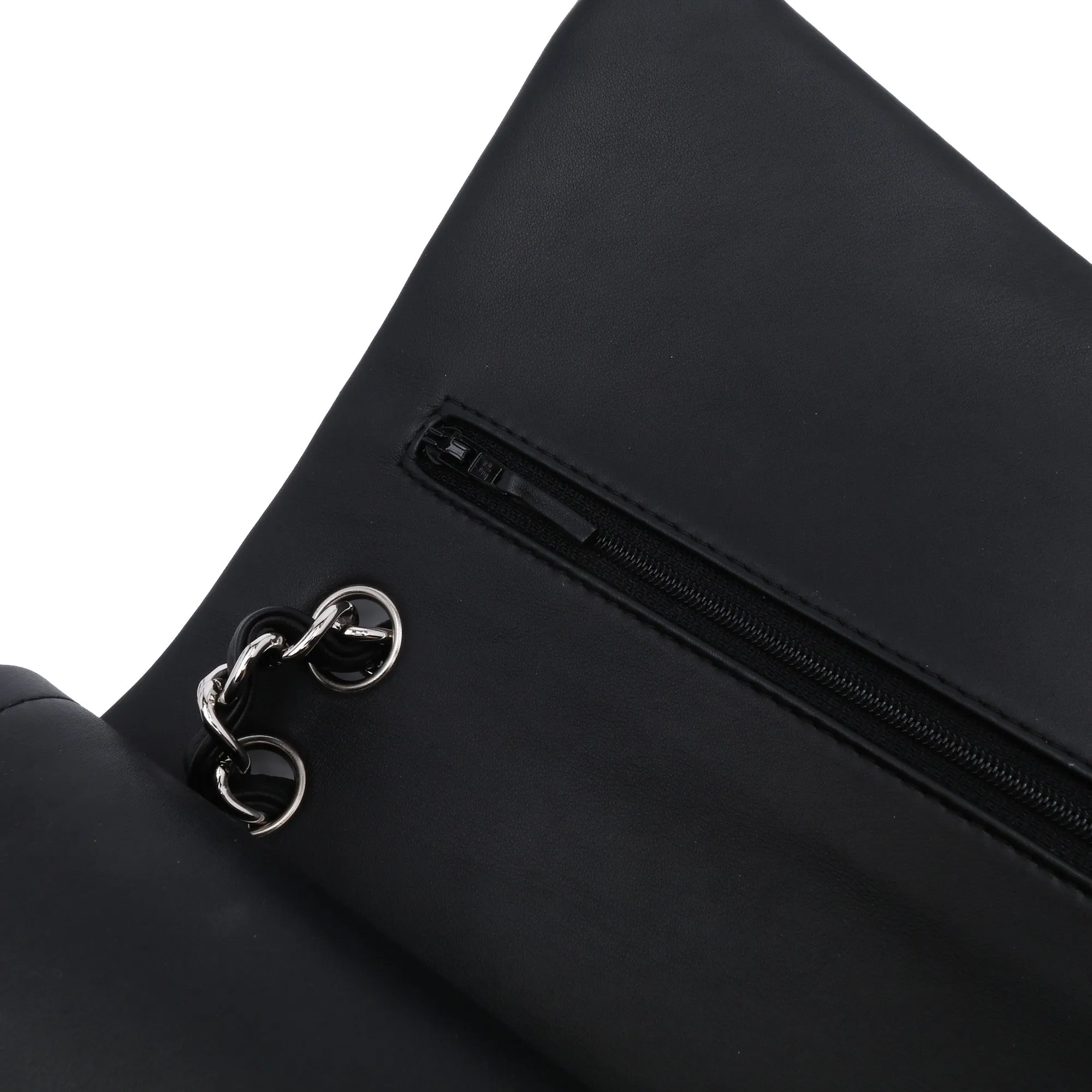 Black Chanel Jumbo Classic Striped Patent Double Flap Shoulder Bag