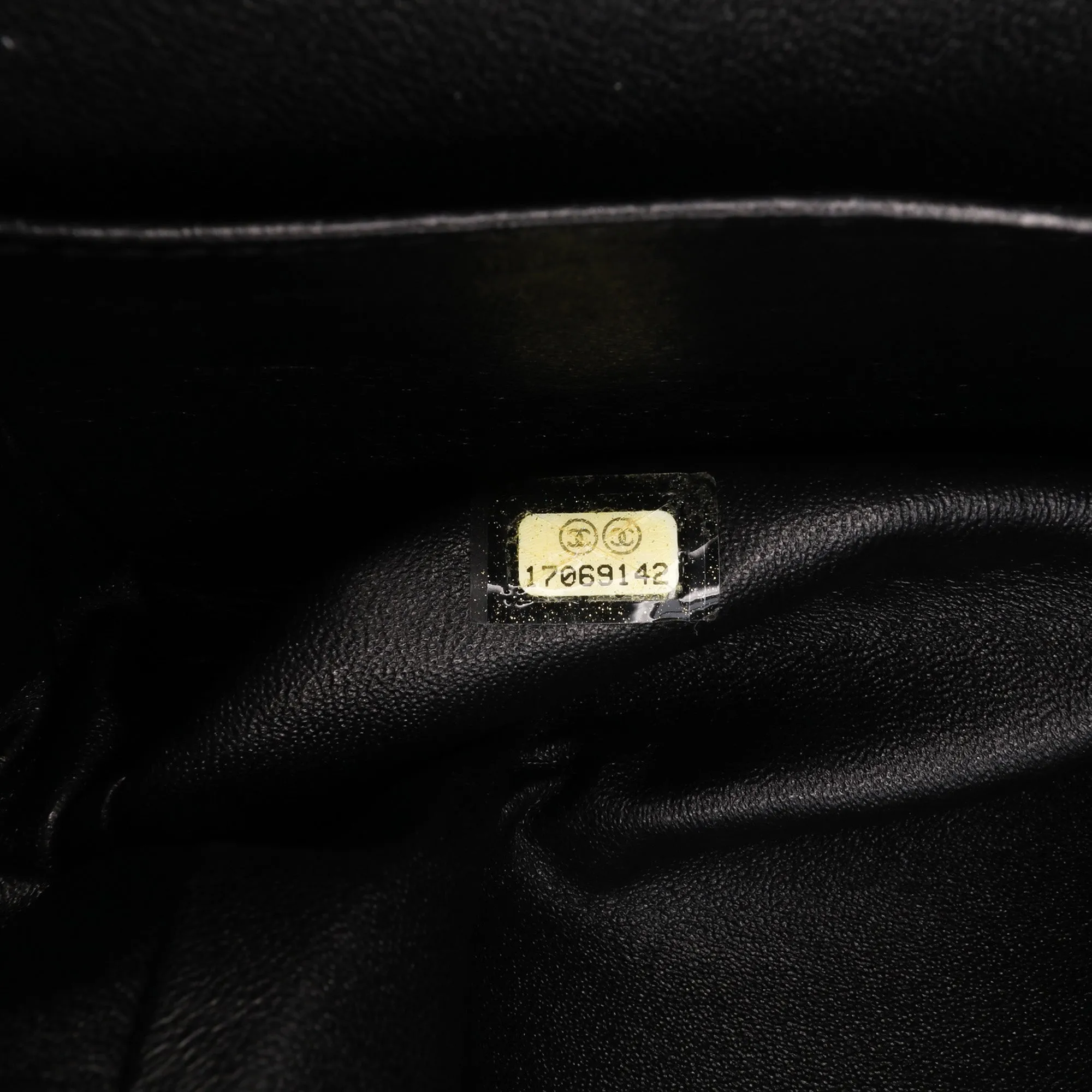 Black Chanel Jumbo Classic Striped Patent Double Flap Shoulder Bag