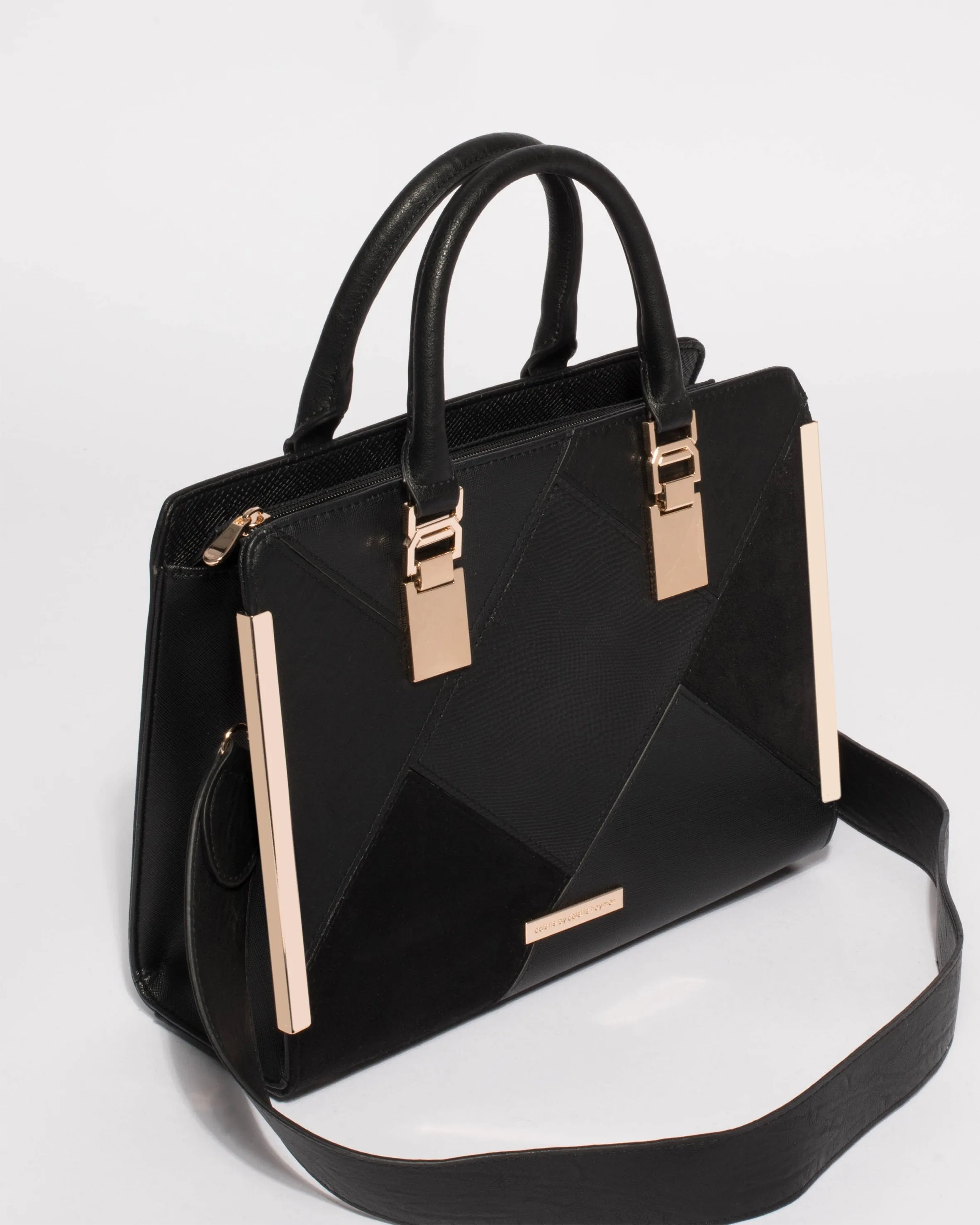 Black June Panel Tote Bag