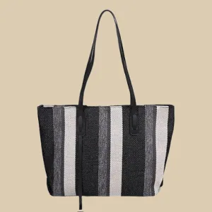 Black Raffia Bag | Dalla
