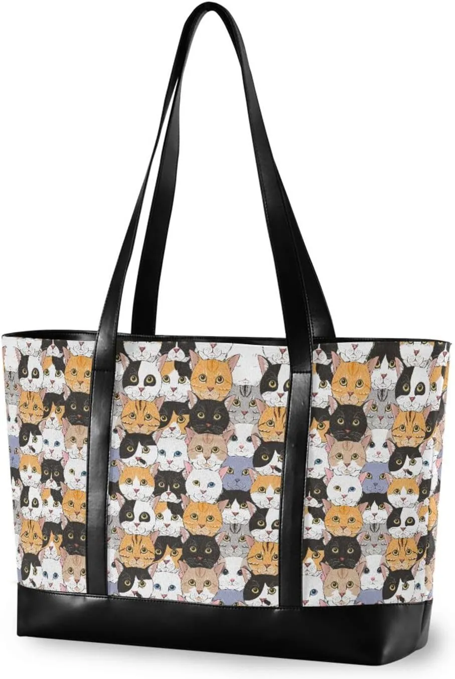 Blueberry Fruit Laptop Tote Bag for Women - Canvas Teacher Work Travel Bag with Zipper