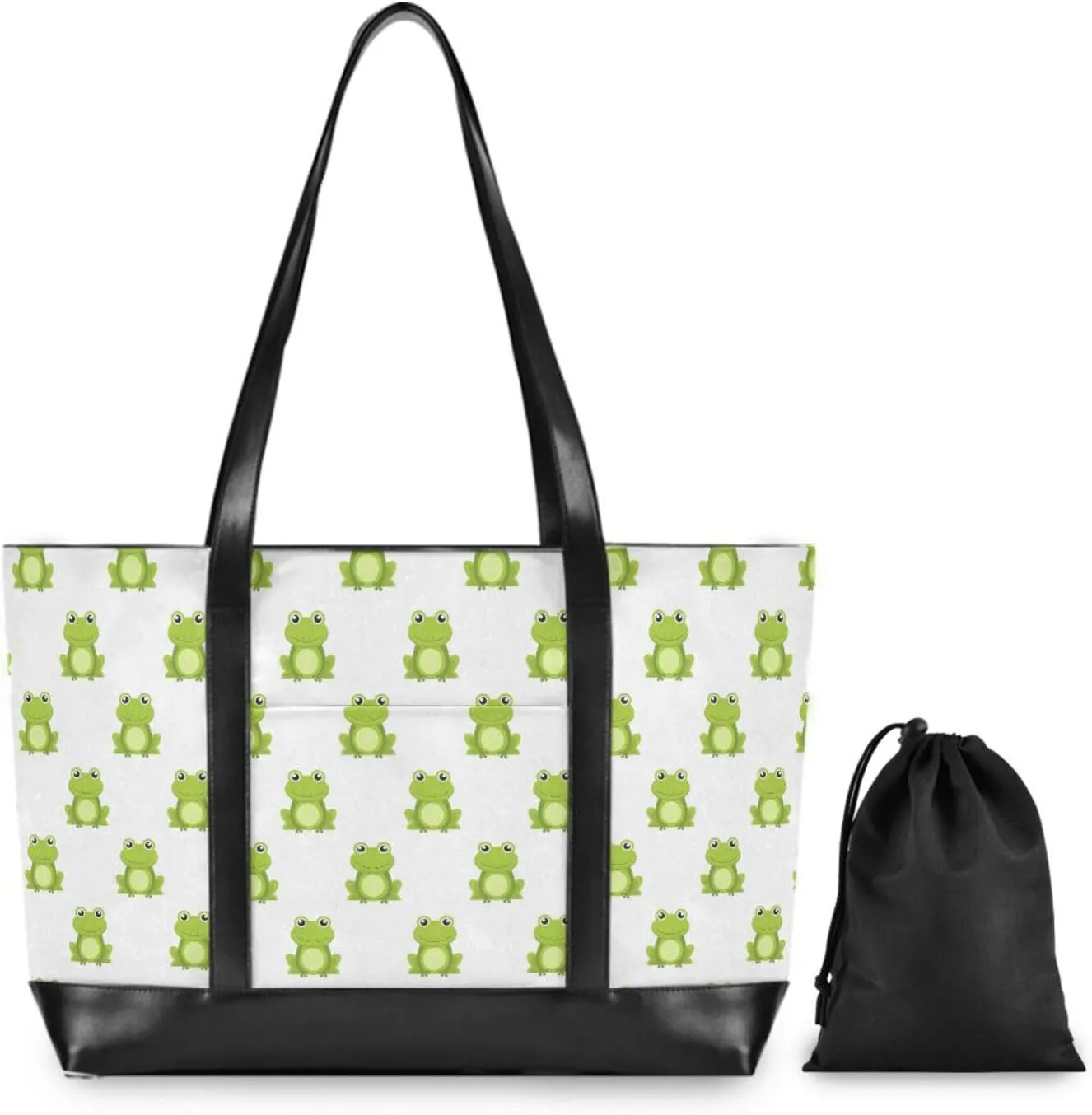 Blueberry Fruit Laptop Tote Bag for Women - Canvas Teacher Work Travel Bag with Zipper