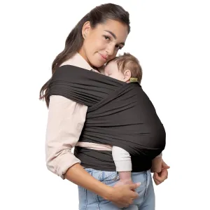 Boba Baby Wrap Carrier - Original Baby Carrier Wrap Sling for Newborns - Baby Wearing Essentials - Newborn Wrap Swaddle Holder, Newborn to Toddler Infant Sling (Organic Dark Grey)