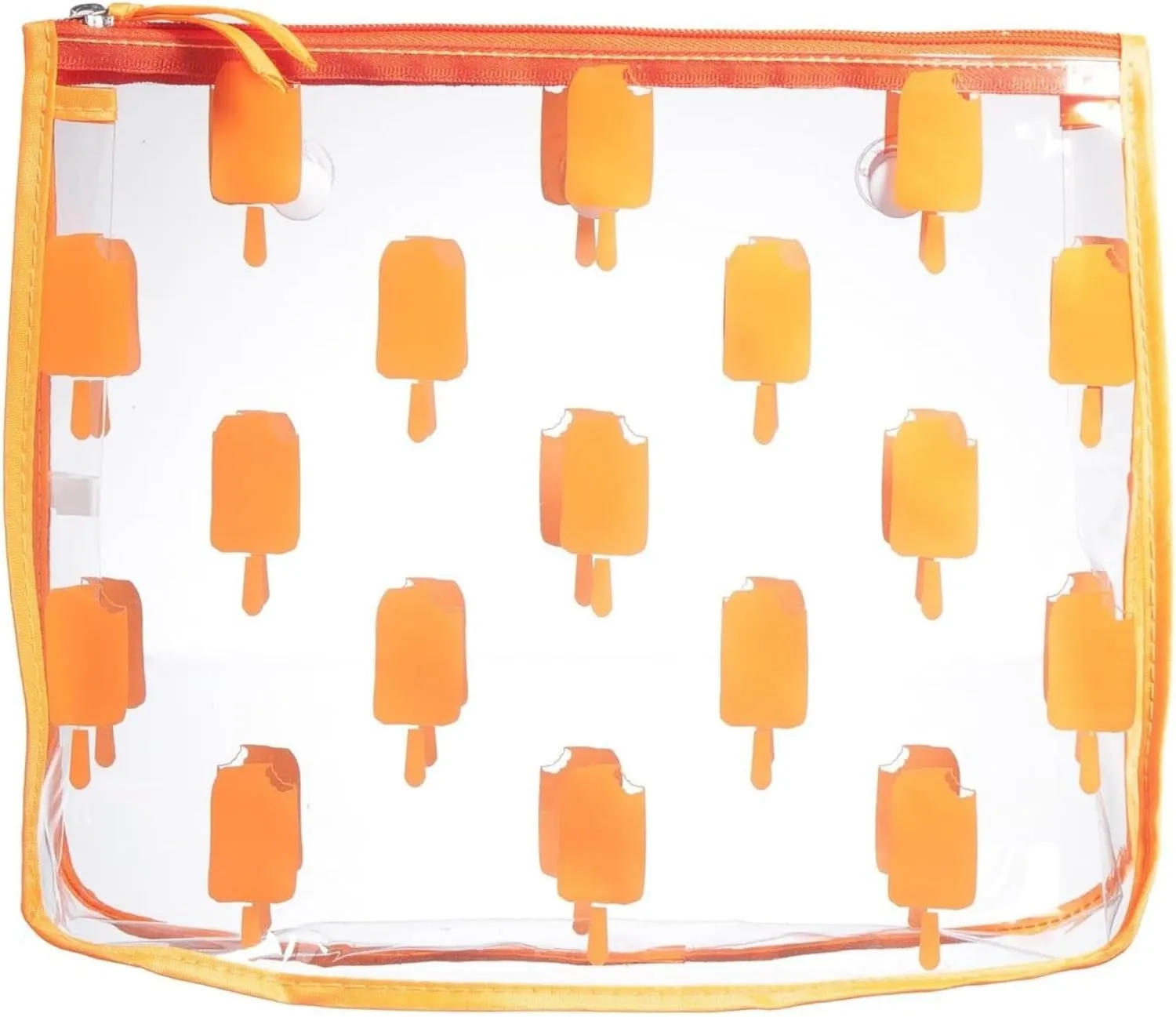BOGG BAG Clear Designer Zipper Insert (Set of 2) Travel Organizer Storage Pop In Original Bogg and Baby (Orange Popsicle)