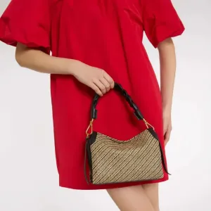 BOHEME BICOLOUR STRAW SMALL