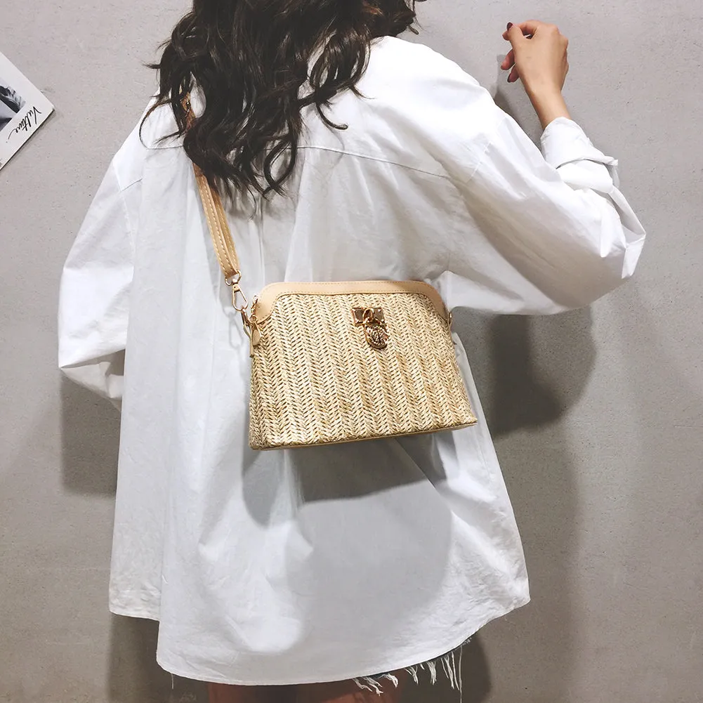 Boho Summer Straw Crossbody Bags