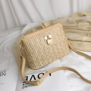 Boho Summer Straw Crossbody Bags