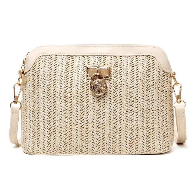 Boho Summer Straw Crossbody Bags