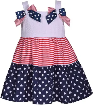 Bonnie Jean Girl's 4th of July Dress for Baby, Toddler, Little and Big Girls