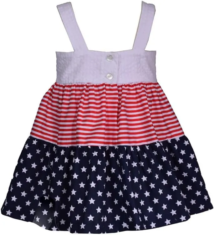 Bonnie Jean Girl's 4th of July Dress for Baby, Toddler, Little and Big Girls