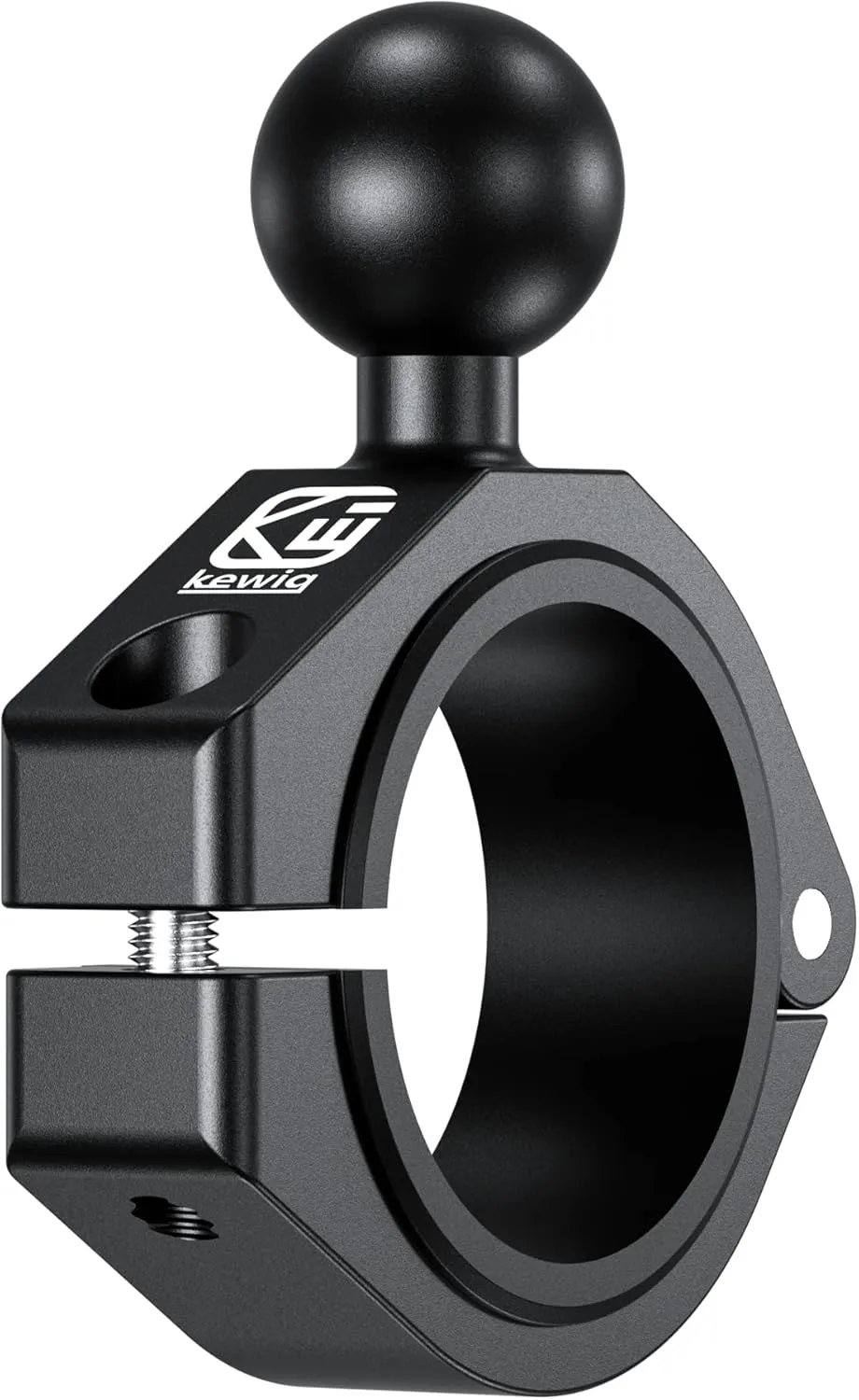 BRCOVAN 1'' Ball Large Bar Clamp Mount, Fit 1.5'' / 1.65'' / 1.75'' / 1.85'' / 2'' Round Rails & ATV UTV Roll Cages, Fit for RAM Mounts B Size 1 Inch Ball Double Socket Arm, Aluminum Alloy