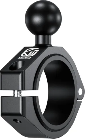 BRCOVAN 1'' Ball Large Bar Clamp Mount, Fit 1.5'' / 1.65'' / 1.75'' / 1.85'' / 2'' Round Rails & ATV UTV Roll Cages, Fit for RAM Mounts B Size 1 Inch Ball Double Socket Arm, Aluminum Alloy