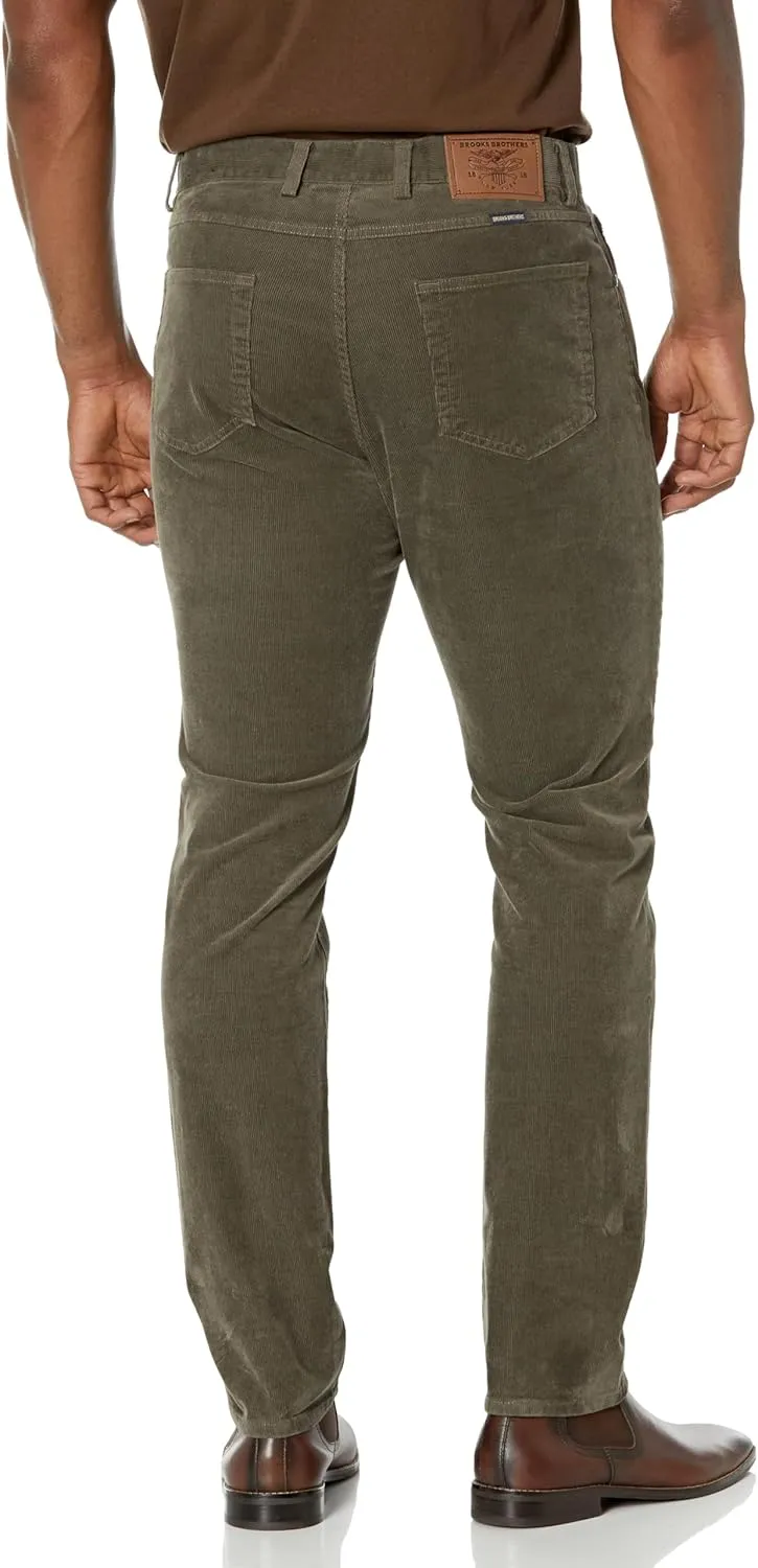 Brooks Brothers Men's Slim Fit Stretch Five-Pocket Corduroy Pants