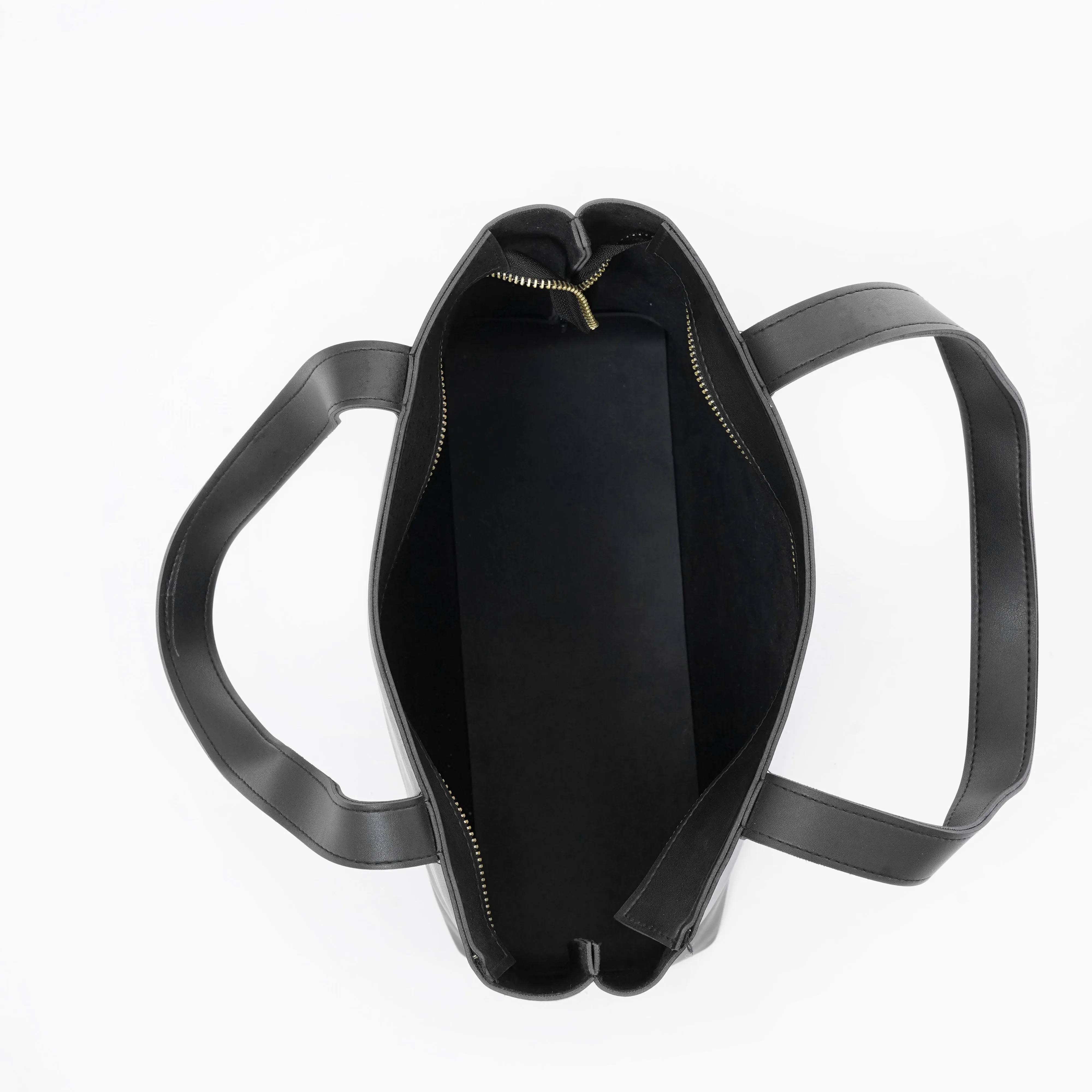 Brown Tote Bag With Detachable Pouch