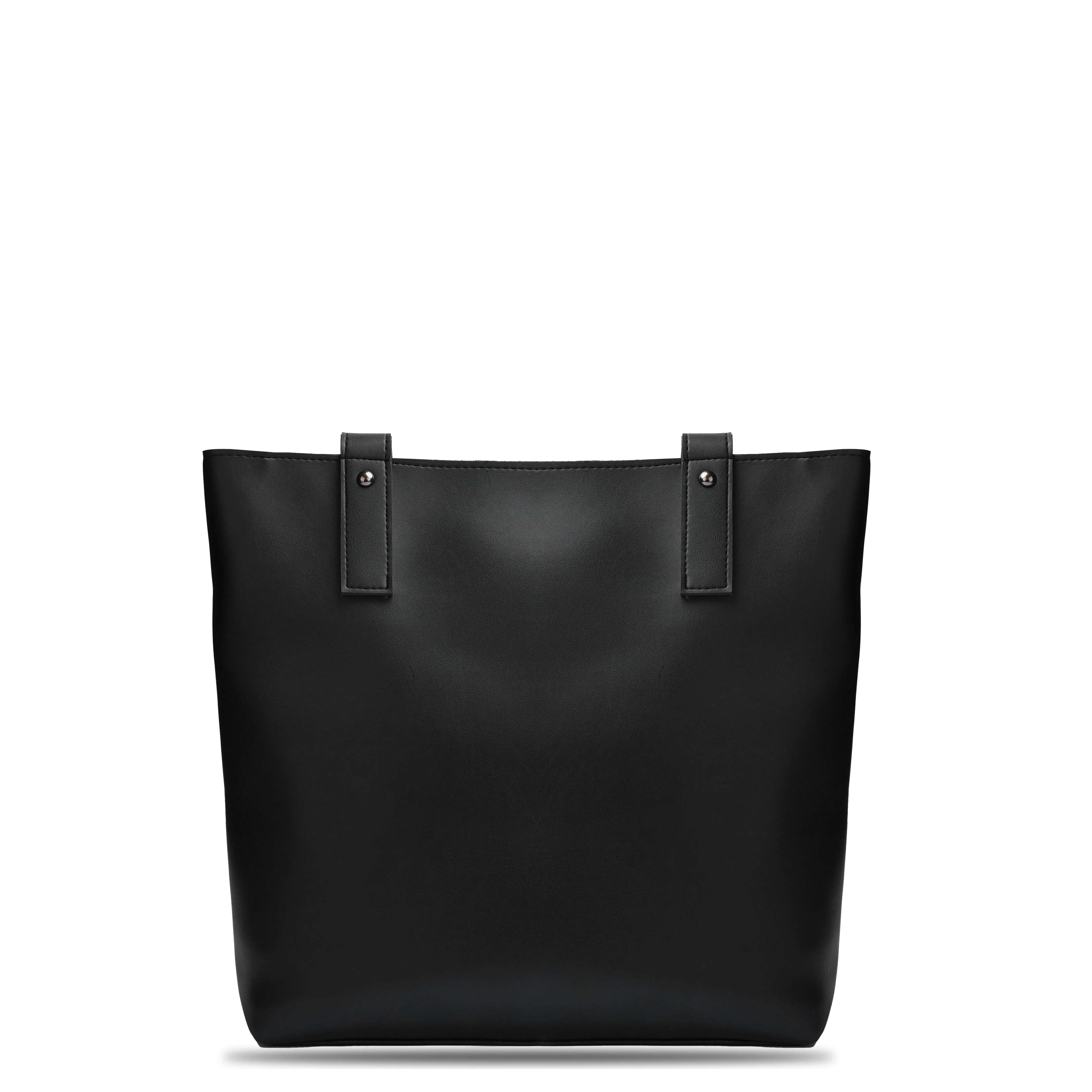 Brown Tote Bag With Detachable Pouch