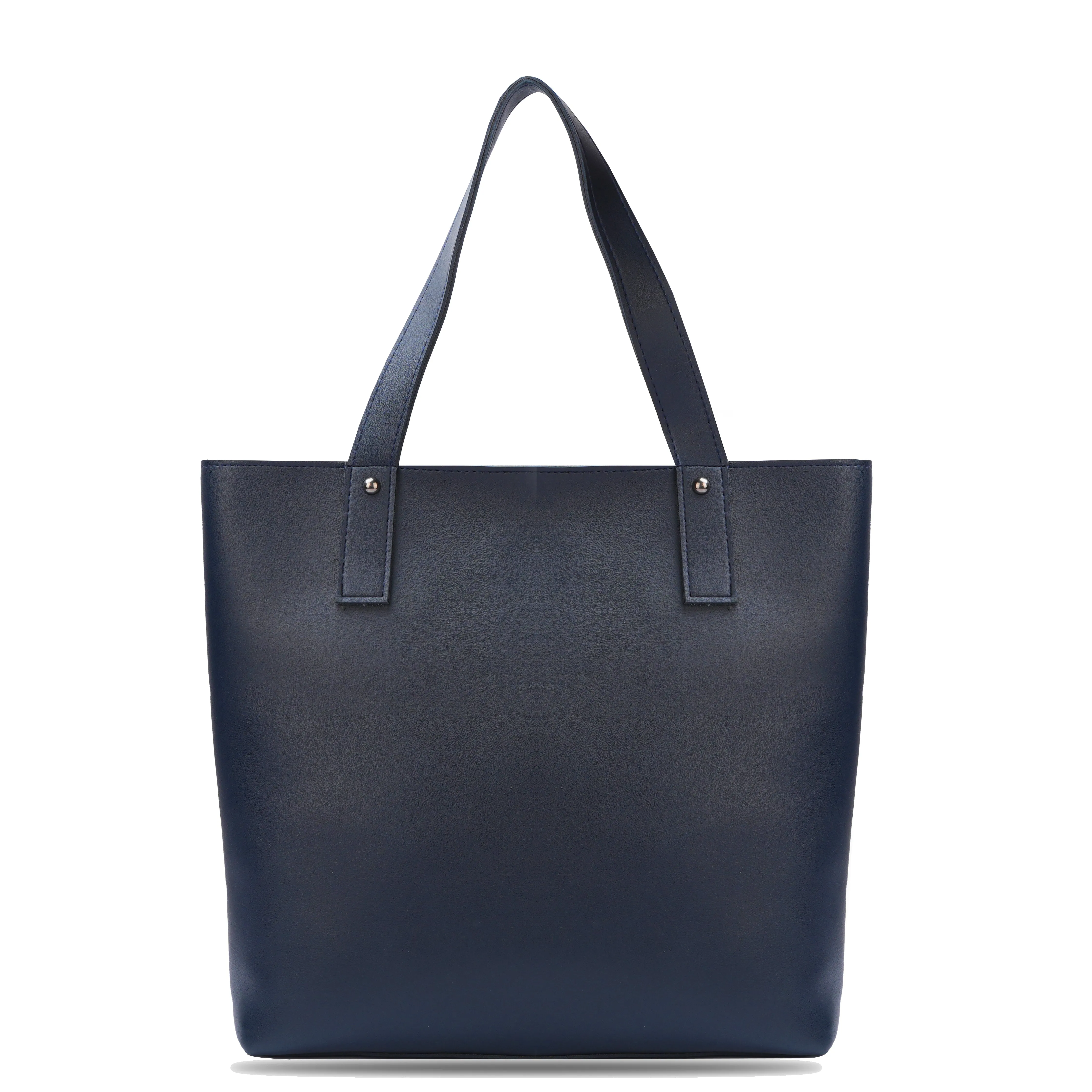 Brown Tote Bag With Detachable Pouch