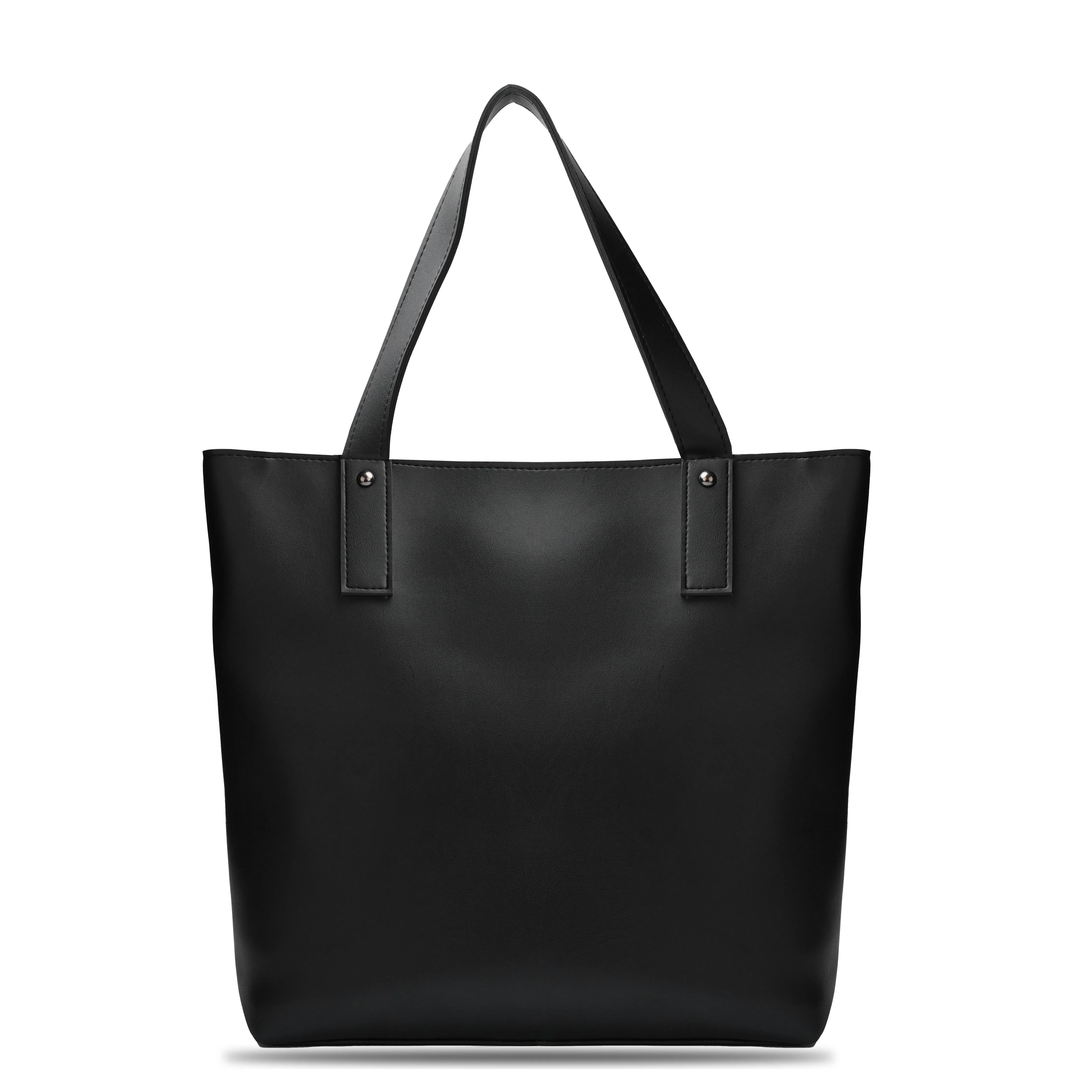 Brown Tote Bag With Detachable Pouch