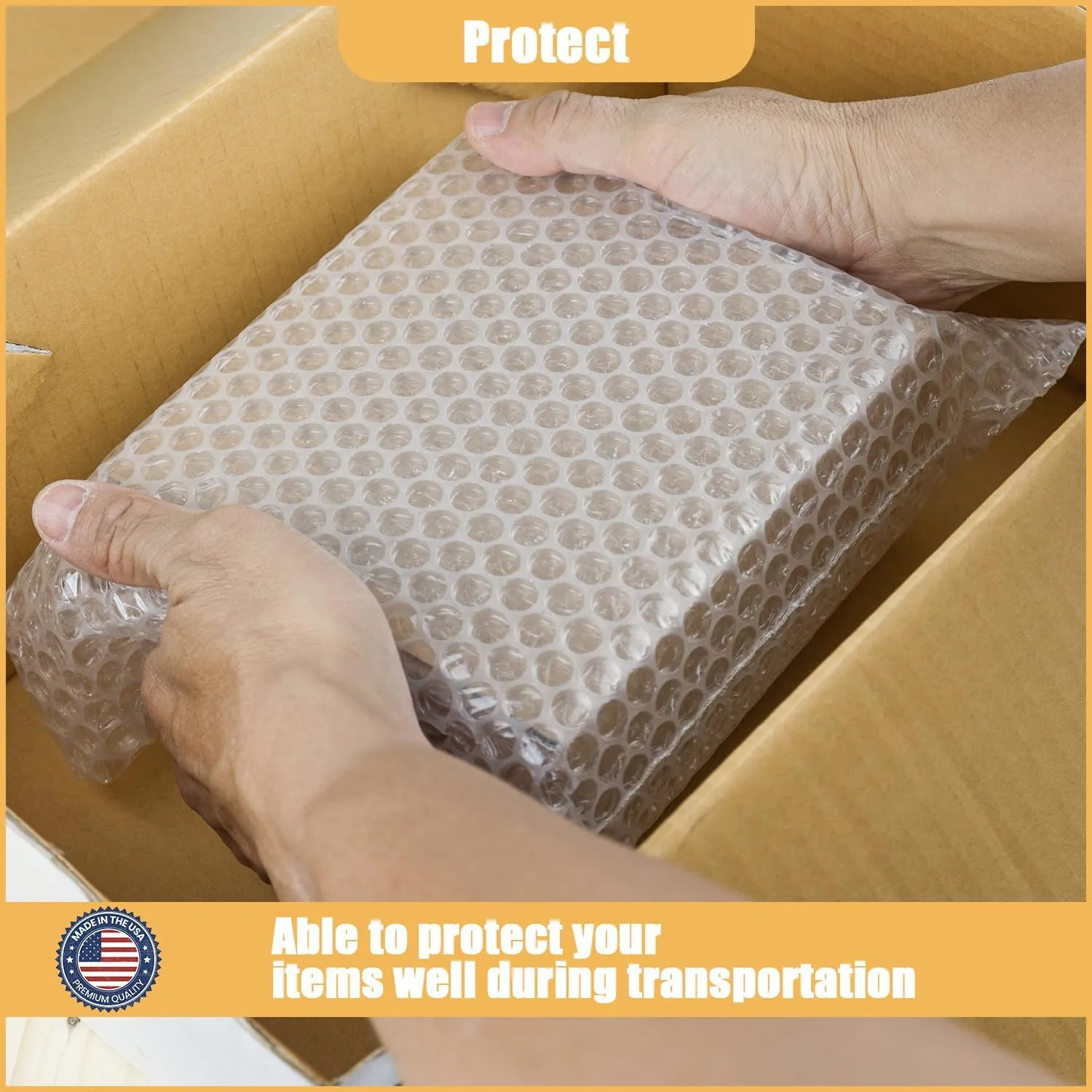 Bubble bag packaging 8x12.5 inch, self-sealing bubble bags, buffer bags, thickened shockproof foam bags for moving, transportation and storage Usable Size 8x11.5 inch(50PCS)