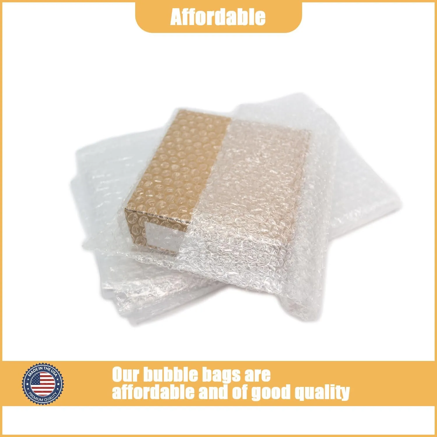 Bubble bag packaging 8x12.5 inch, self-sealing bubble bags, buffer bags, thickened shockproof foam bags for moving, transportation and storage Usable Size 8x11.5 inch(50PCS)
