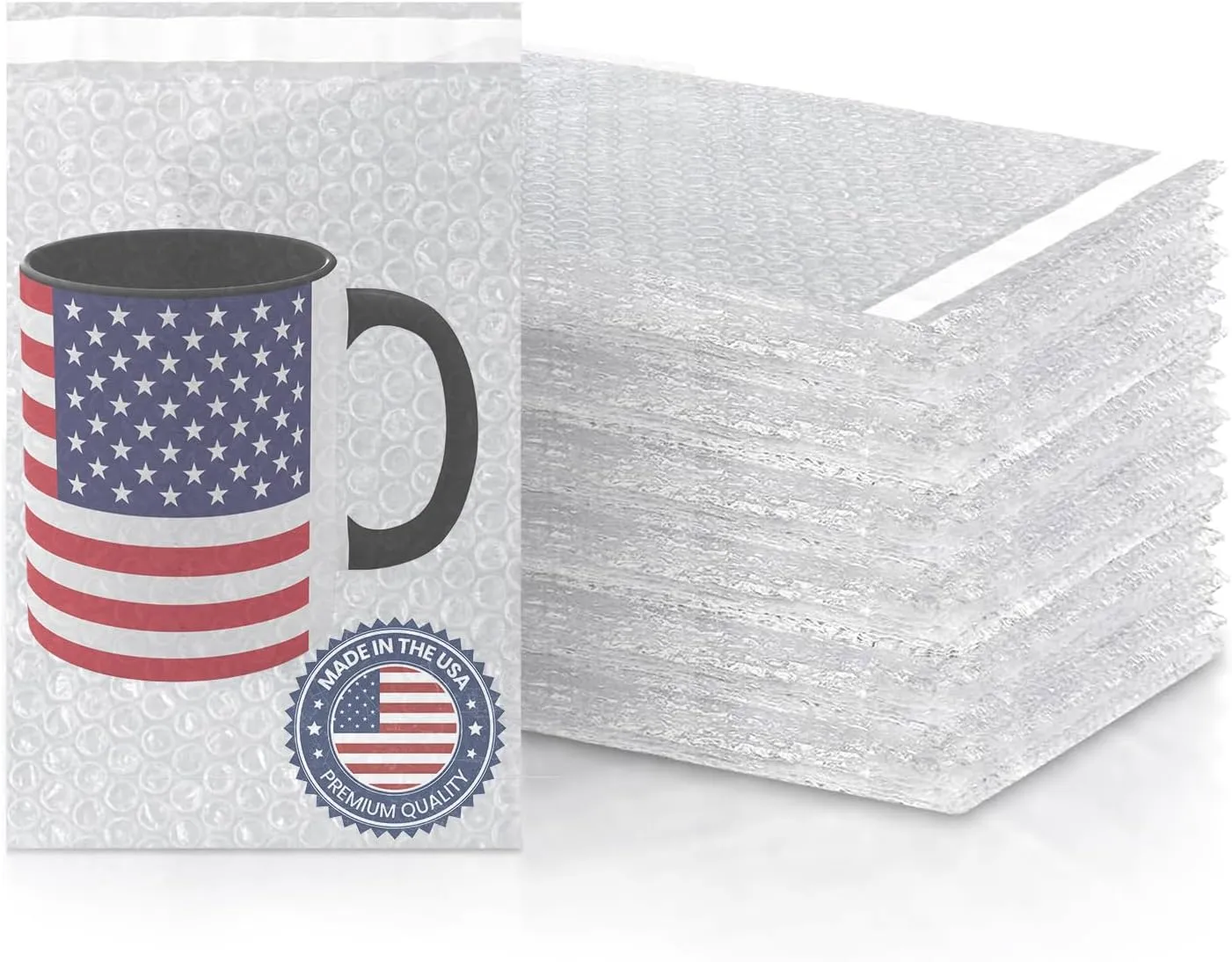 Bubble bag packaging 8x12.5 inch, self-sealing bubble bags, buffer bags, thickened shockproof foam bags for moving, transportation and storage Usable Size 8x11.5 inch(50PCS)