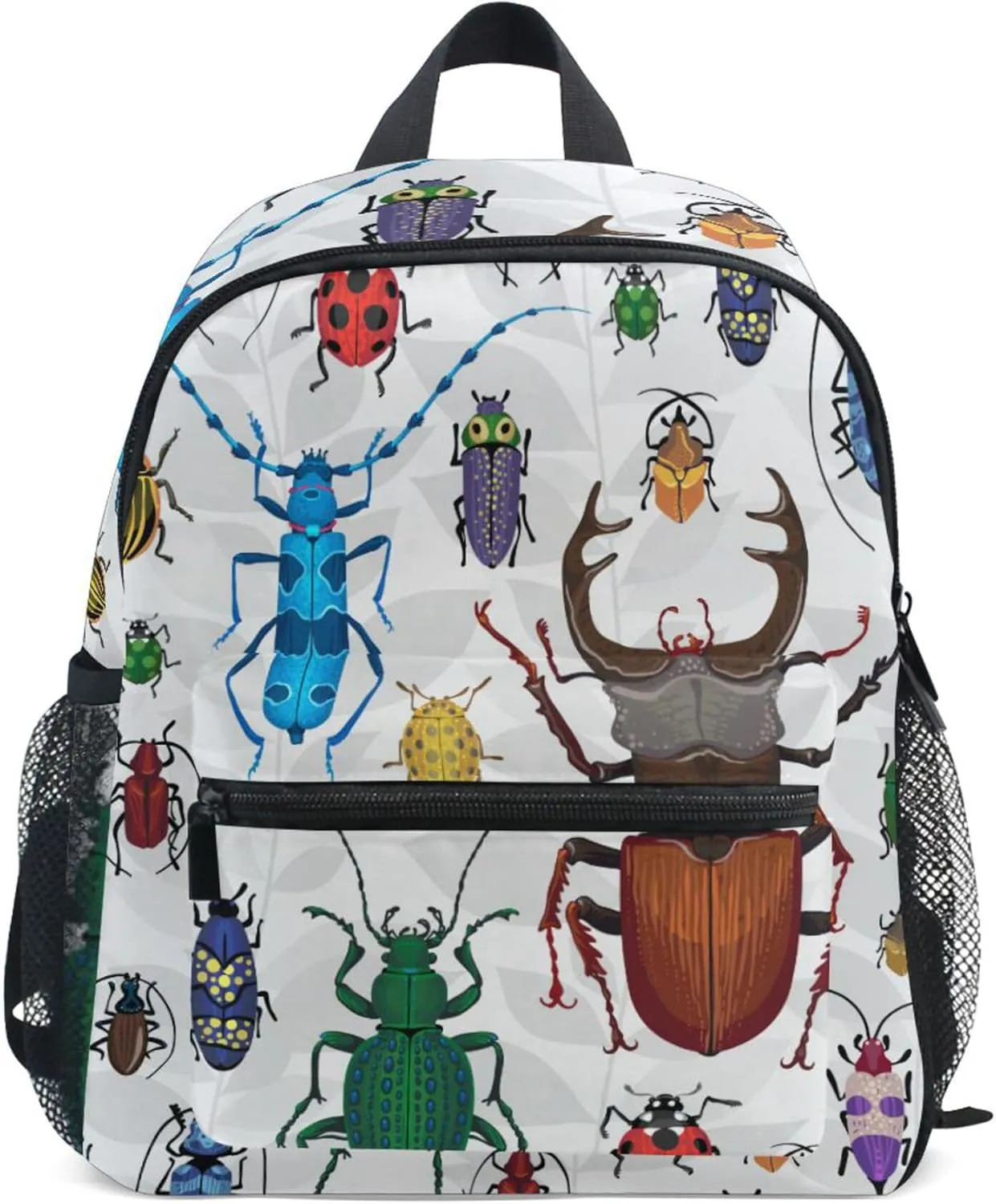 Bugs Small Beetles Insect Kid's Backpack for Girls Boys, Toddler Backpack with Name Tag Daycare School Children Kindergarten Bag Nursery Travel Bag