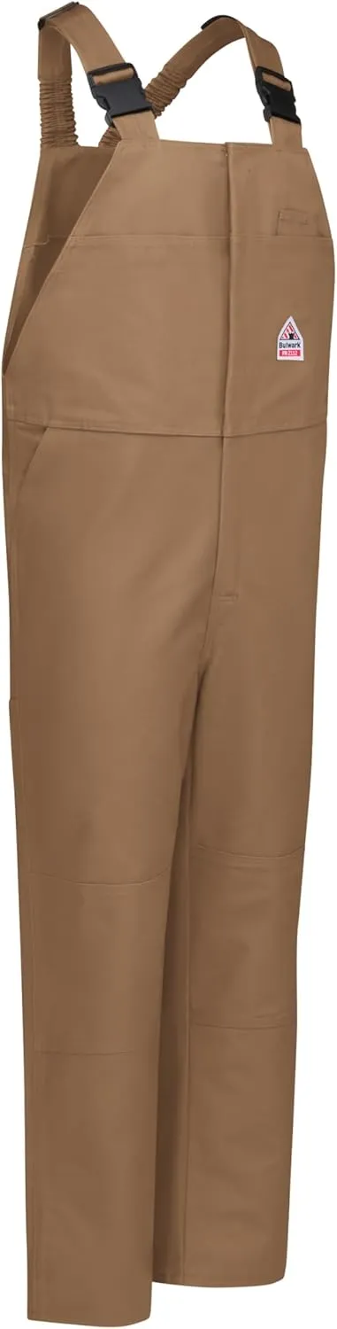 Bulwark FR mens Flame Resistant 11 Oz. Excel Comfortouch Duck Unlined Bib Overall, 2-hip Pockets